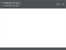 Tablet Screenshot of cypressplacecondominium.com